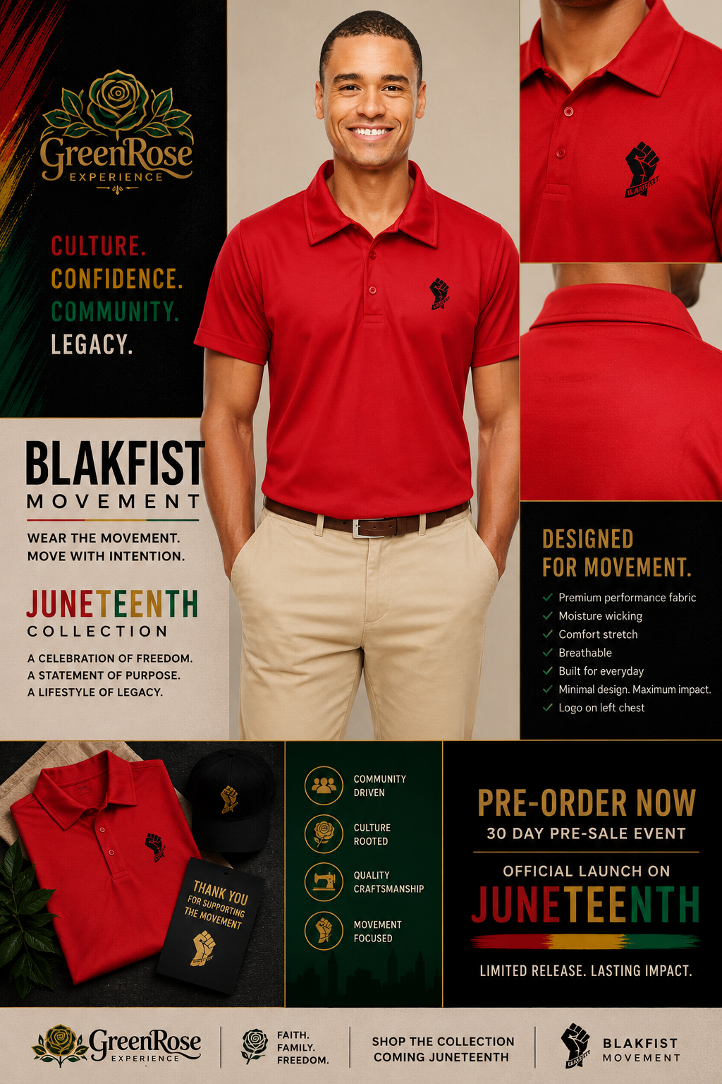 PRESALE - Blakfist Movement Performance Polo