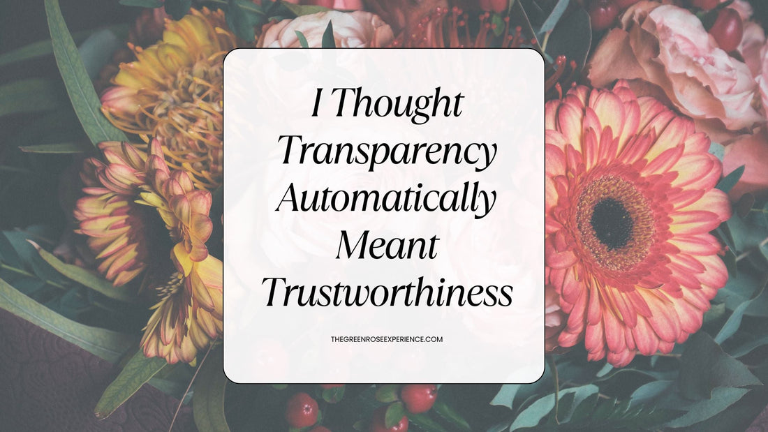 I Thought Transparency Automatically Meant Trustworthiness