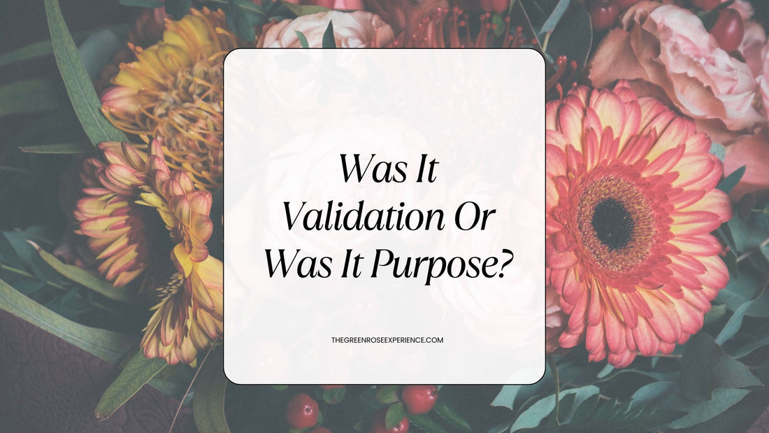 Was It Validation Or Was It Purpose?