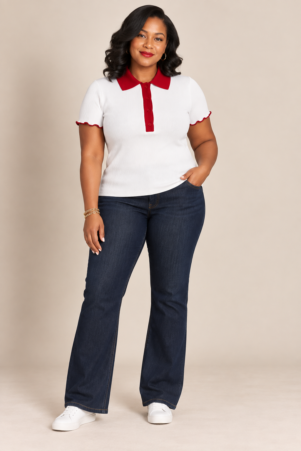 Rosie Assoulin x Target Ribbed Polo Top