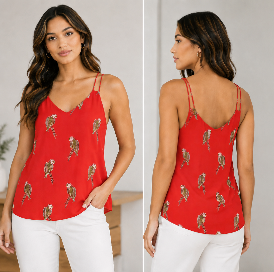 Loft Parrot Print Tank Top – Size Large