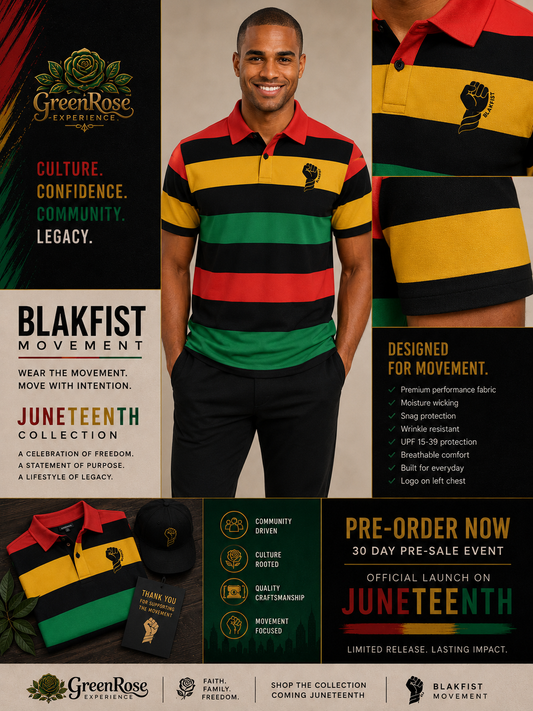 PRESALE - Blakfist Juneteenth Themed Polo