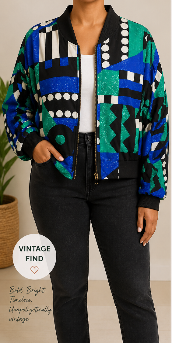 Vintage Tail Polyester Jacket - SZ XL