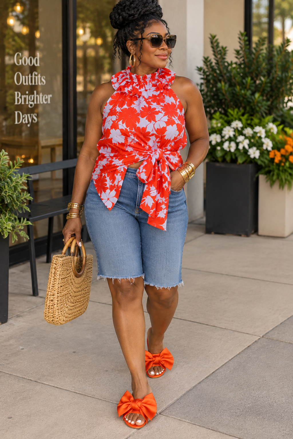 J.Crew Ratti Floral Ruffle Halter Top