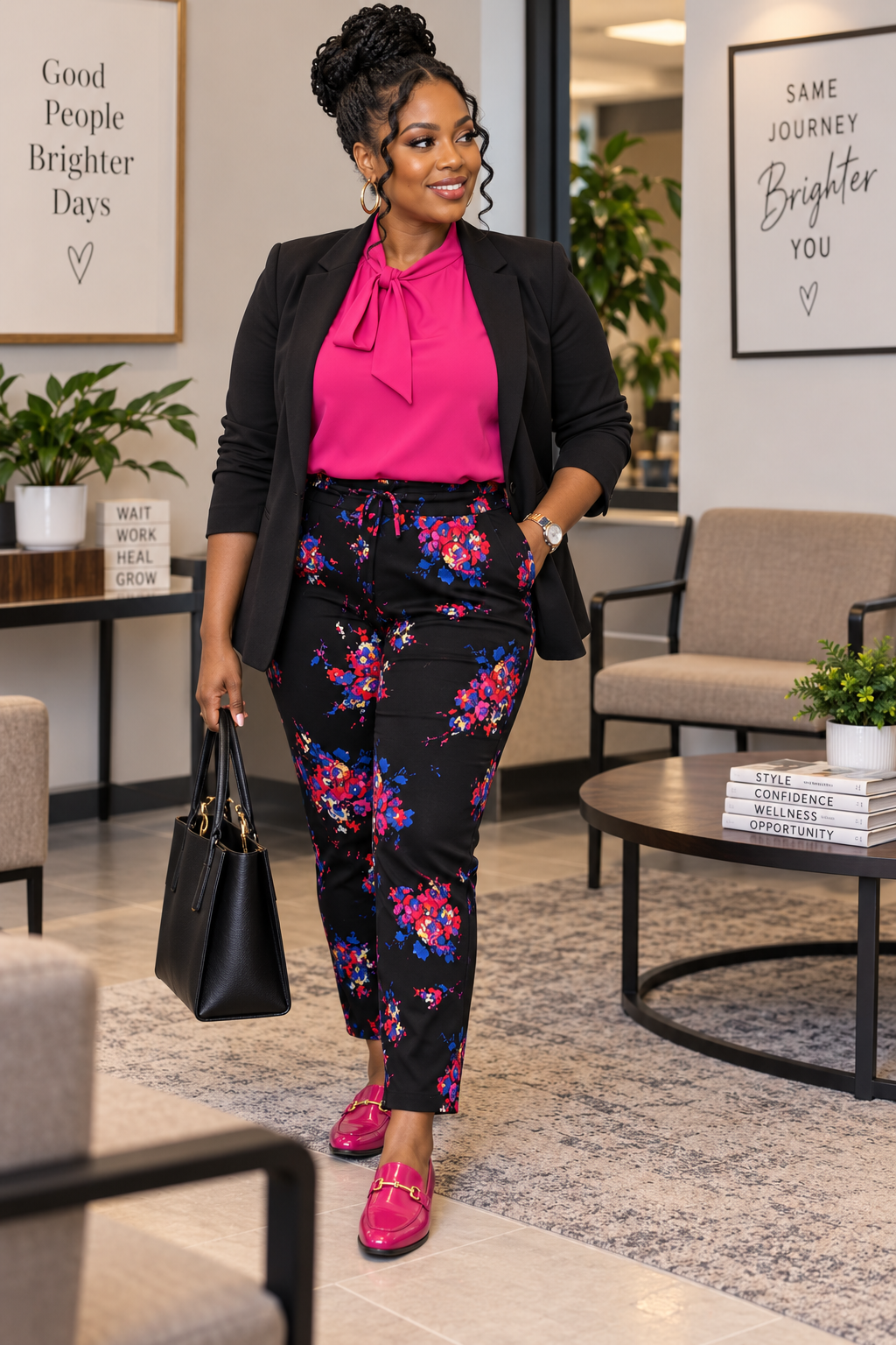 Coldwater Creek Floral Joggers