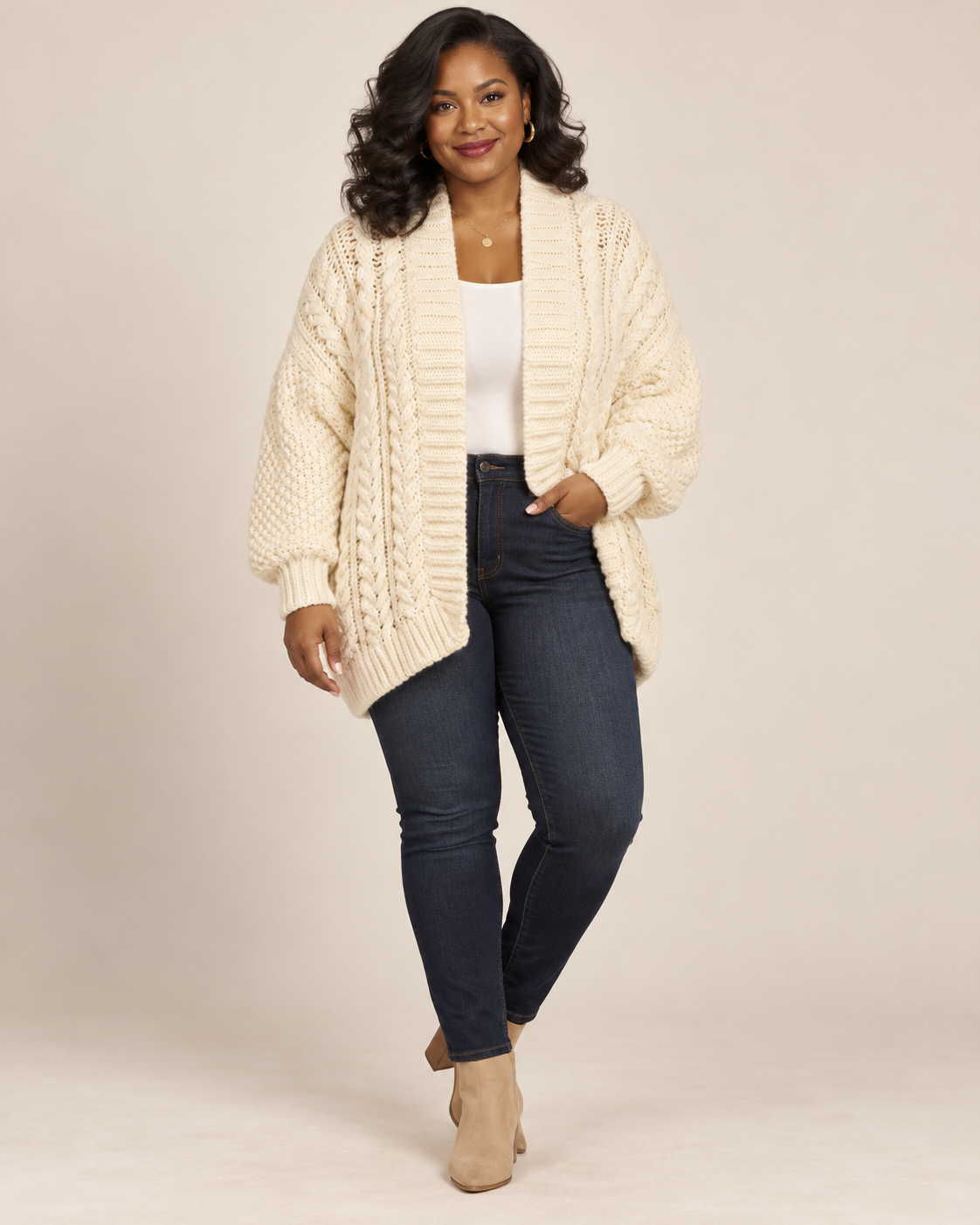 Princess Polly Abner Cable Cardigan NWT