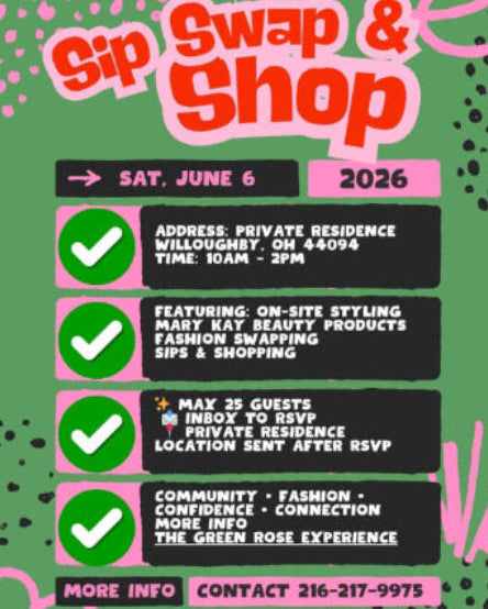 Sip, Swap & Shop -  June Meet Up Event